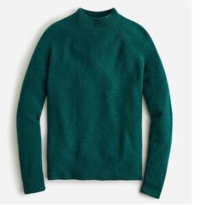 J. Crew Rollneck Sweater in Pine Green Supersoft Yarn Wool Alpaca - XSmall